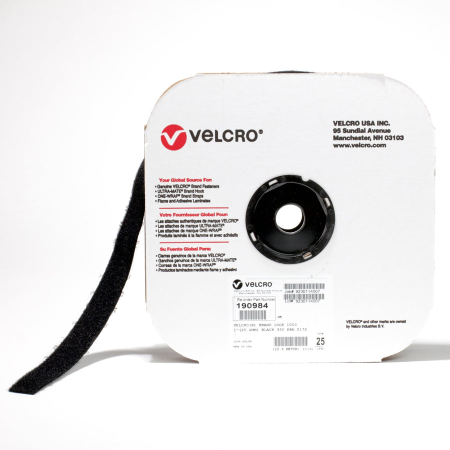 VELCRO® Brand - 1" Black Loop
