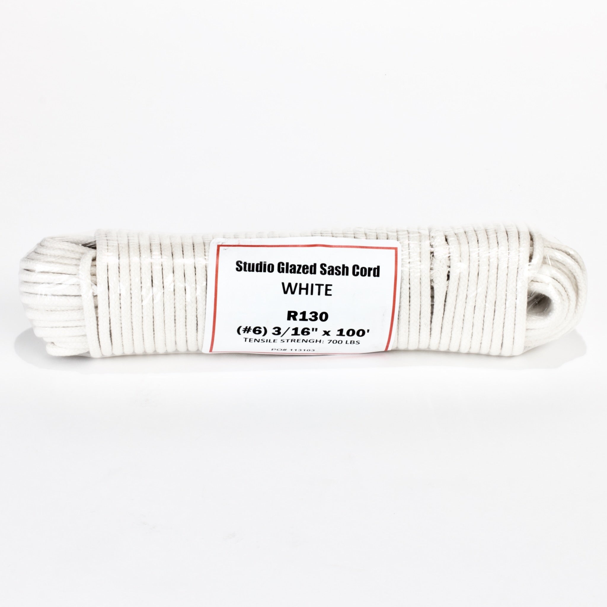 6 White Sash Cord, 3/16 x 100' – JCX Expendables