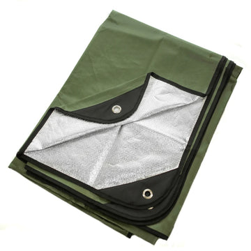 Outdoor Survival Blanket 60" X 82" - Olive Green