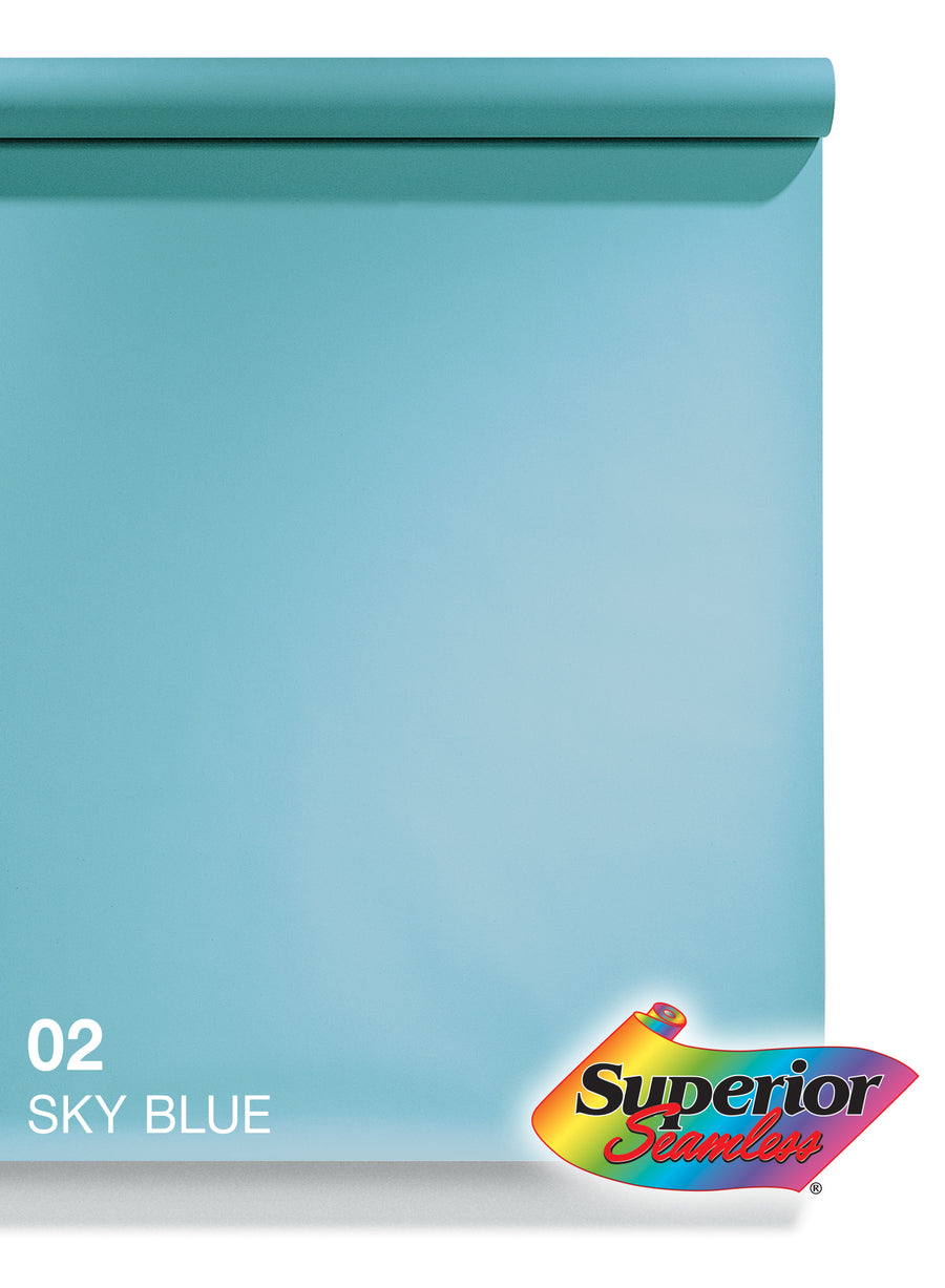 Sky Blue Superior Seamless paper