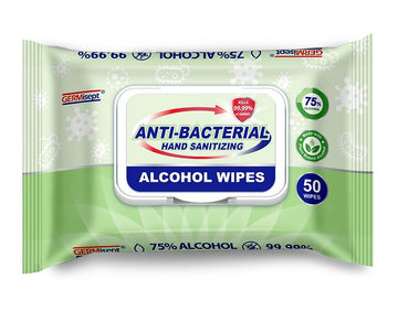 50 Pack of 75% Alcohol Wipes