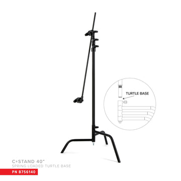 Matthews 40" C+ Stand w/ Spring Loaded Turtle Base - blk