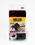 Rip-Tie 1" Wide Rip-Lock CableWrap, Black 10pk